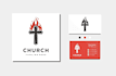 design a professional modern church logo
