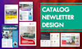 create a catalog and newsletter design