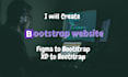 create a responsive HTML CSS bootstrap website for you