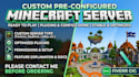 set up and configure a custom minecraft server preconfig