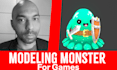3d modeling monster cartoon low poly games