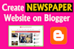 create professional newspaper website in blogger