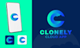 design modern mobile app logo or app icon