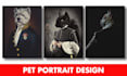 create custom pet portrait