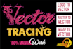 perfectly trace logo or image in vector