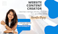 be your website content writer