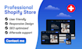 create your professional shopify store or onlineshop for your business
