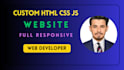 do frontend web development, figma to html css bootstrap