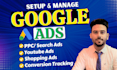 setup and manage google ads adwords campaign,ppc ads,youtube ads,shopping ads