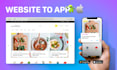 create a mobile application to show your website