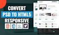 convert PSD to HTML, figma to HTML, xd to HTML tailwind CSS