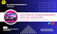 proficient data entry, web research and excel entry