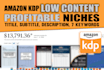 amazon KDP low content book niche research