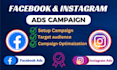 create facebook ads campaign,instagram ads with shopify ads