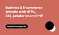 build custom website development HTML, CSS, PHP