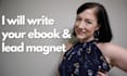 research and write a professional ebook or lead magnet