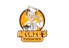 design first and quickly modern cookies logo