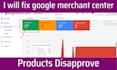 fix google merchant center suspension issues and reapprove