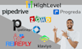 setup flowtrack, pipedrive, pipelinepro, rei reply, klaviyo, zoho, gohighlevel