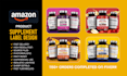 do unique supplement label design for amazon product