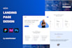 design unique, attractive and creative landing page to boost your sales