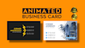 create animated business card and for print