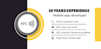 create a digital business card or nfc reader app for iphone and android with web