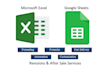create and solve formulas in ms excel and google sheets