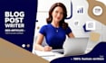 be your SEO article writer or blog post writer