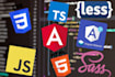 build modern websites using angular, HTML, CSS, and javascript