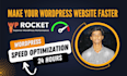 do wordpress speed optimization with wp rocket, gtmetrix