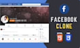 create a facebook clone website professionally