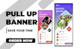 do banner design, roll up banner, and retractable banner