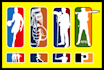 create silhouette nba and mlb logo with your favourites things