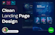 do clean professional web landing page UI UX design figma