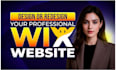 design your custom wix website or redesign your old site
