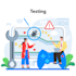 test your app functionality, usability and bugs