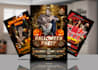 do halloween event flyer and party flyer