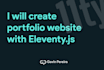 create your portfolio website with eleventy js