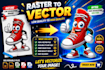 make logo and convert images to vectors, vectorize, vector tracing