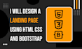 design responsive landing page using HTML CSS bootstrap 5