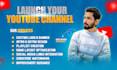 create and setup youtube channel