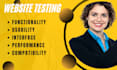 professional quality assurance and user testing for website or app