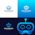 make cyber security, tech, technology, and app logo