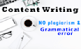 do research and content writing on any topic
