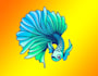 design betta fish mascot  logo with my own creative thinking