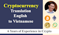 translate crypto projects from english to vietnamese