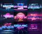 design a custom 80s retro neon synthwave logo for your brand