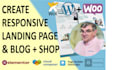 create landing page site