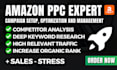setup, optimize and manage amazon PPC campaign advertising
